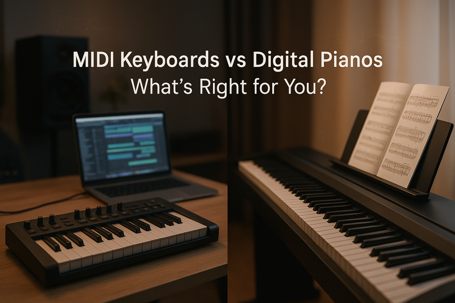 MIDI Keyboards vs Digital Pianos: What’s Right for You?